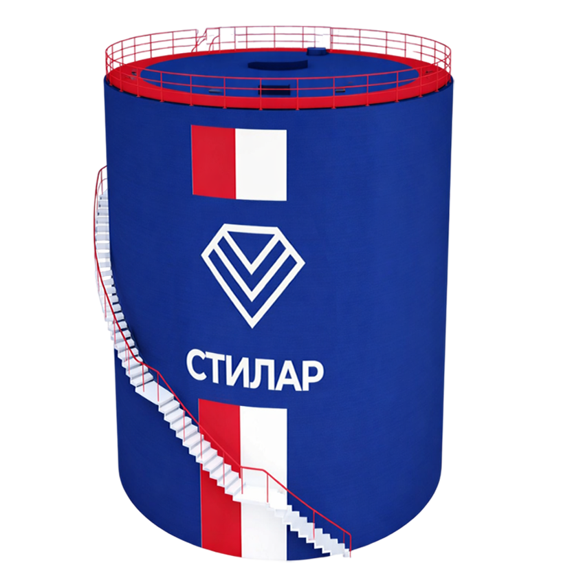 Цельносварной резервуар РВС для аварийного запаса воды 40 м³ от завода-производителя